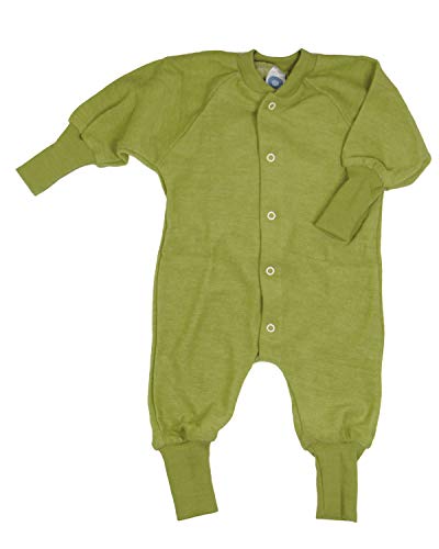 Cosilana, Pyjama 1 pièce sans pied, 100 % laine (Kiwi vert, 86) Cover