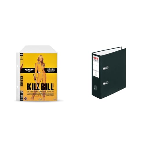Pochette DVD perforée avec classeur A5 noir Herlitz pour rangement de disques