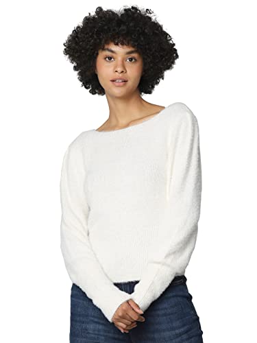 Image of Only Women's Nylon Blend Round Neck Sweater