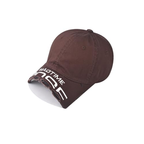 Casquette de baseball avec trous et broderie vintage assurant un style rétro unique et aéré