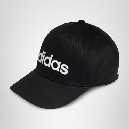 adidas Unisex Linear Baseball Hat, Black/White, XXS-XS