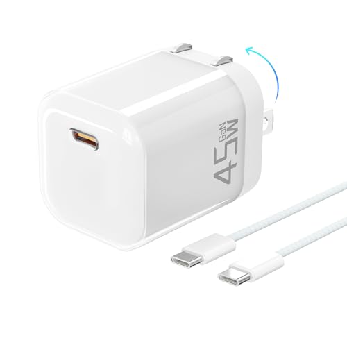 YISH 45W USB C Charger Block with 3.3FT USBC Charging Cable White - image 1