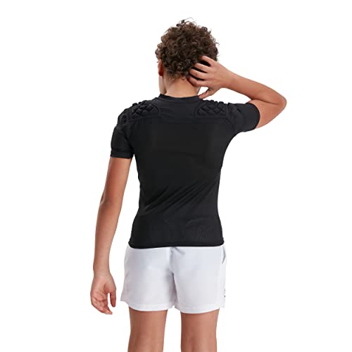 Canterbury Unisex, Jugendliche CCC Pro Protection Rugby-Schutzweste, Schwarz/Weiß/Silber, MB