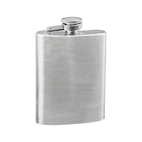 hearsbeauty Portable Stainless Steel Liquor Whiskey Hip Flask 4/5/6/7/8/10 oz 4 Oz Cover