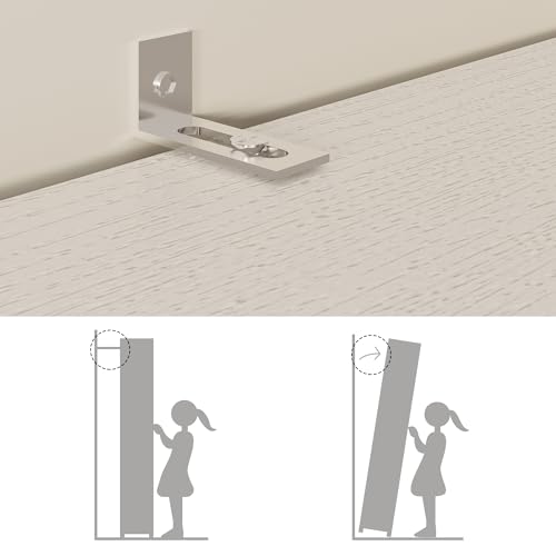 image for LIKIMIO Wardrobe Closet, White Cabinet with Shelves, Large Armoire Clo