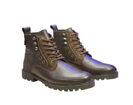 delvoro Men's Rich Quality|Premium|Perfect Style|Mild Leather Genuine Leather Lace up Ankle Boot's-picture-45