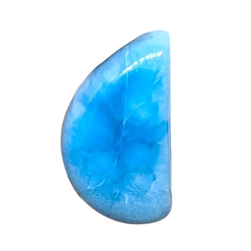 Larimar naturel 30x17x8mm : finis les bijoux ternes avec ce cabochon éclatant