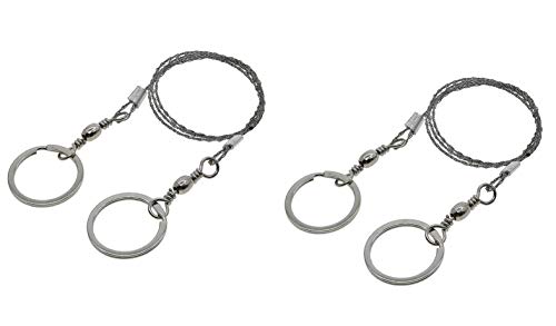 2 Pack Survival Hand Pocket Spiral Wire Saw For Camping, Hiking, Outdoors, Hunting Survival Emergency #TOP26