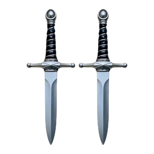 RenLarp Fake Knife Foam Sword 15 Realistic Fake Dagger Knife Prop Medieval Knight Weapons for LARP Costume Halloween