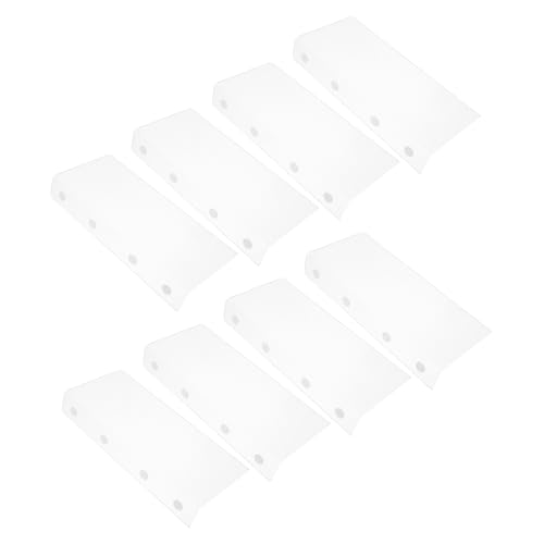 Cabilock 8Pcs Transparent Acrylic Shelf Dividers Adjustable Closet Organizers for Clothes Towels Shoes Books Easy Install Storage for Kitchen Office Home