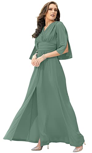 Image of KOH KOH Womens Long Bridesmaid Semi Formal Wedding Guest Maxi Dress Gown