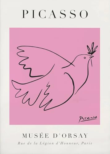 Listado de Paloma de Picasso para comprar online. 43 Líneas de palomas de Picasso Póster e impresiones Minimalista Arte de pared rosa Picasso Animal Lienzo Pintura Cuadro moderno para decoración del hogar 30x45cm Sin marco
