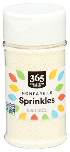Image of 365 by Whole Foods Market, White Nonpareils Sprinkles, 3.15 Ounce