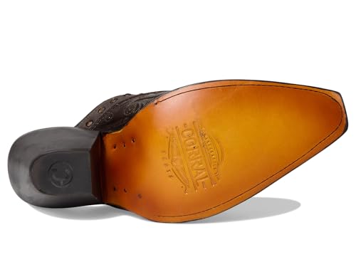 Corral Boots Women's Lady Inlay & Embroidery & Studs Mule4