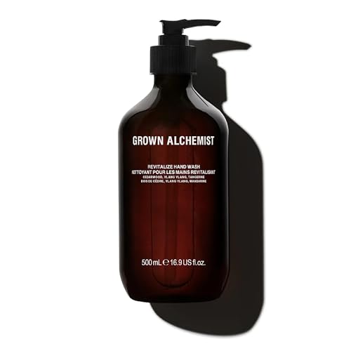 Grown Alchemist Revitalize Hand Wash - Cedarwood Atlas, Ylang Ylang, Tangerine, Organic Hand Soap - Natural Vegan Bioactive Botanicals for Sensitive Skin, Moisturising, Hydrating Handwash