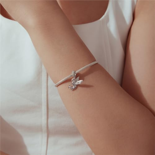 Abalorio de fénix de plata calada para pulsera Pandora 3