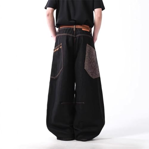 Y2k Baggy Jeans for Men Women Wide Leg Skater Grunge Pants Loose Fit Barrel Jeans Hip Hop Denim Pants Streetwear4
