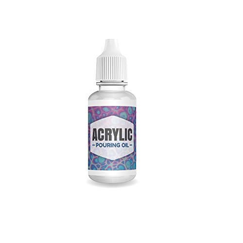 Essential Values Acrylic Pouring Oil - 100% Silicone - Ideal Silicone Lubricant for Art Applications – Excellent Lubricant for Cell Creation- Made in USA