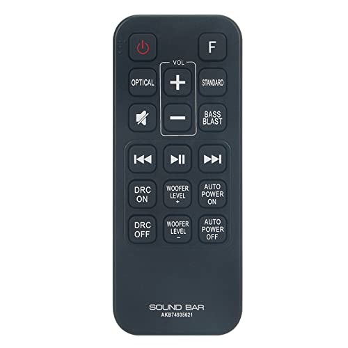 VINABTY AKB74935621 Replacement Remote Control Compatible with LG Sound Bar Speaker System sub COV33552424 remote SJ2.DEUSLLK SPJ2B-W SPJ2BW SJ2 SJ2.AEUSLLK - Image 4