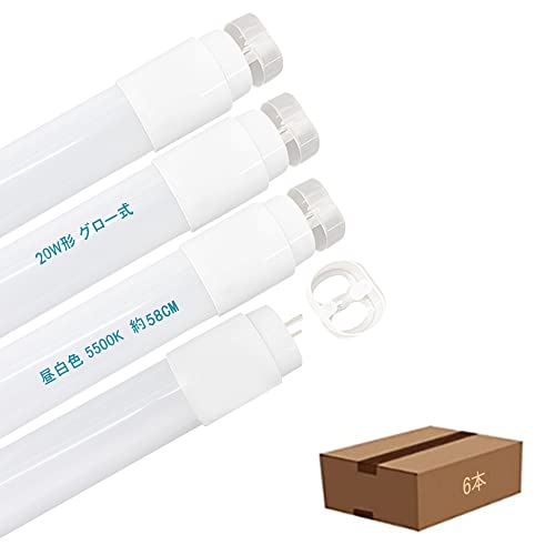 20`LEDǌu F5500K 950LM O[̏ƖɍHsv G13 T8 ǌu 58cm dLEDv 6{
