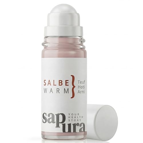 SAPURA Wärmesalbe Roll-On extra stark – Wärmebalsam für Muskeln & Faszien – Massage Roll-On mit Arnika & Capsaicin – gegen Verspannungen, Muskelkater & Rückenschmerzen – 50 ml (1 Stück)