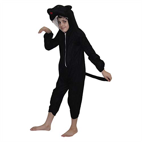 Image of Kaku Fancy Dresses Bear Wild Animal Costume for Kids - Black, 3-4 Years | Animal Fancy Dress for Boys & Girls