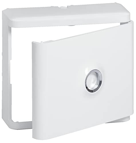 Habillage + porte blanche pour platines de branchement DRIVIA - Blanc RAL 9003