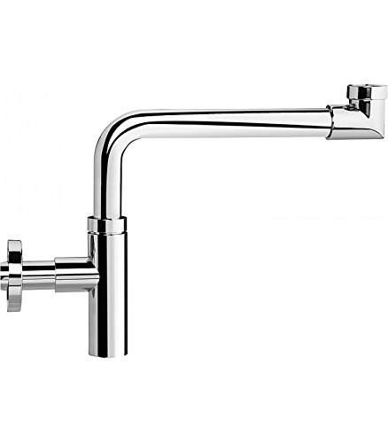 Design Raumsparsifon 1 1-4''- 32 x 100mm- Messing verchromt DN 32