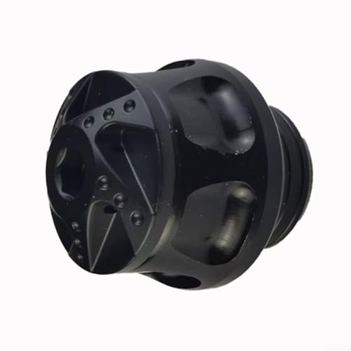 Copa de horquilla delantera de aluminio mecanizado CNC para protección contra impactos en motocicletas, scooters y bicicletas eléctricas Suspensión (negro)