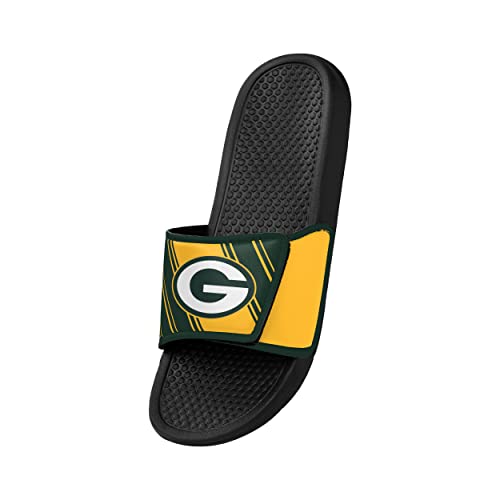 Image of FOCO mens NFL Team Logo Legacy Sport Slide Sandals