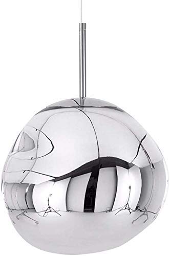 PGMUHNXV Chandelier Modern Chandeliers Melt Pendant Lamps/Lights Glass Lava Irregular Silver/Gold/Red Copper Mirror Living Room Hanging Lamps (Gold,40cm) Journey