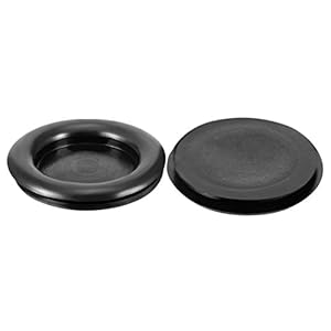 Sourcing Map Gummitüllen 30 Stück 30mm Schwarz