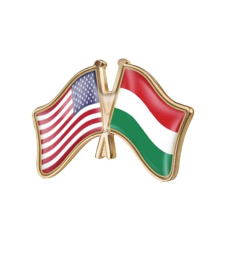 Image of World Most Countries Single Pin Brooch Badge United States USA America and Other Countries Cross Friendship Pin Badge for Men Women