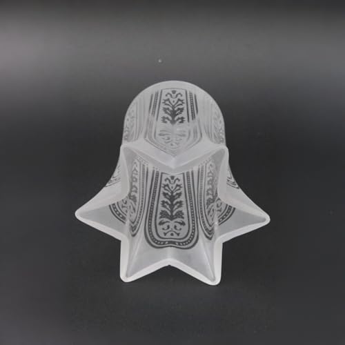 Image of Victorian Etched with Flare Glass Replacement Shade 2 1 /4 inch Fitter Lighting Parts New