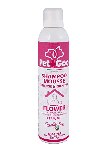 Shampoo per Animali - Mousse a Secco con Olio di Avocado 300ml