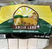 Amish Land Soap Bar with All Natural | Made in USA, Vegan Moisturizing for Sensitive Skin | Women & Mens Face & Body Bath Soap for Shower | Clean Scent | 5 Ounce Each (5 Bars)