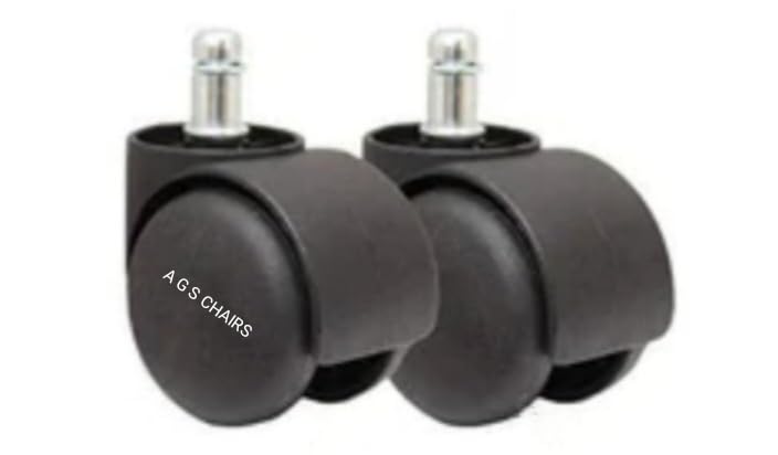 Image of A G S CHAIRS revolving chair wheel fits most of model base (2, Pin type)