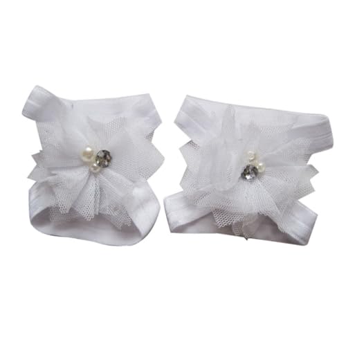 Vaguelly 10pairs Boys and Girls Barefoot Flower Sandals Lovely Chiffon Design for Girls Soft and Comfortable Footwear Pink Red Blue and More for Warm Weather Adventures4