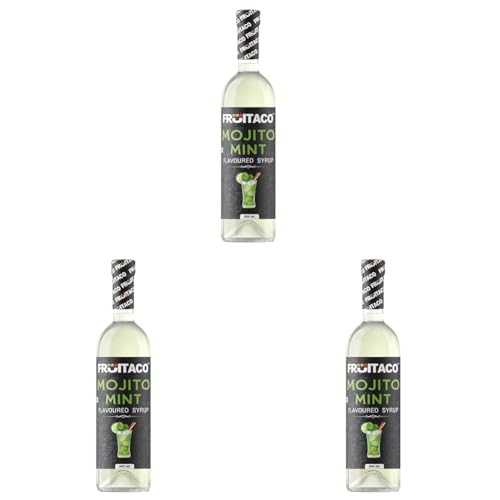 Image of Fruitaco Mojito Mint Syrup | Mixer for Mocktails, Cocktails, Drinks, Juices, Beverages | Non Alcoholic Mix (Pack of 3-500 Ml, 500, millilitre)