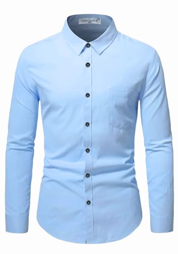 Image of Vida Loca Full Sleeve Spread Collar Cotton Blend Casual, Festival Stylish Slim fit Shirt for Men and Boys.