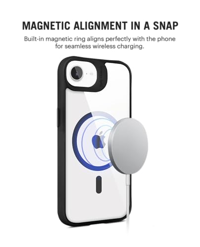 Image of DailyObjects Polycarbonate Case for iPhone 16e Compatible with Mag-Safe Wireless Charging | Hybrid Clear Slim Shockproof Back Cover