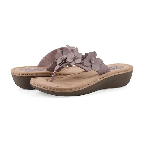 Image of Cliffs by White Mountain Women's Cushioned Cassilia Floral Sandal