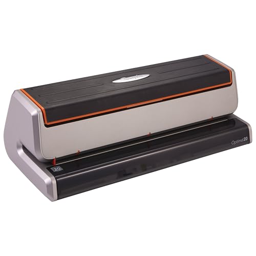 Swingline Electric Hole Puncher 3 Hole, 20 Sheet Punch Capacity Three Hole Punch 3 Ring, Jam Resistant, Optima 20, Silver (74520)