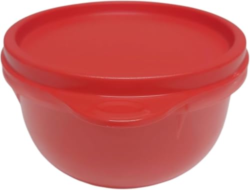 Tupperware Sommer Drops - Cuenco con tapa (250 ml, antigoteo), color rojo