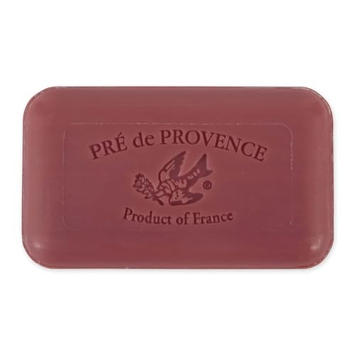 Pre de Provence Artisanal Soap Bar, Natural French Skincare, Enriched with Organic Shea Butter, Quad Milled for Rich, Smooth & Moisturizing Lather, Mangosteen, 5.3 Ounce