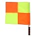 Focket Linesman Flag for Soccer Football Hockey Training, Cloth Material, Stainless Steel Rod, with Carry Bag for Referees