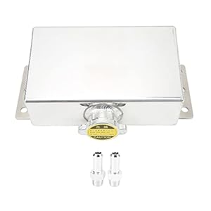 Koelvloeistof Overflow Tank 1L, Aluminium Universele Expansie Reservoir Tank Koelvloeistof Reservoir voor Auto Inbouwen
