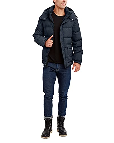 Image of HFX Men's Puffer Jacket With Hood, Water and Wind Resistant