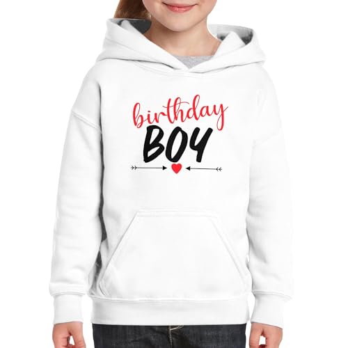 Sweat à capuche enfant Birthday Boy en coton pour anniversaire - 3