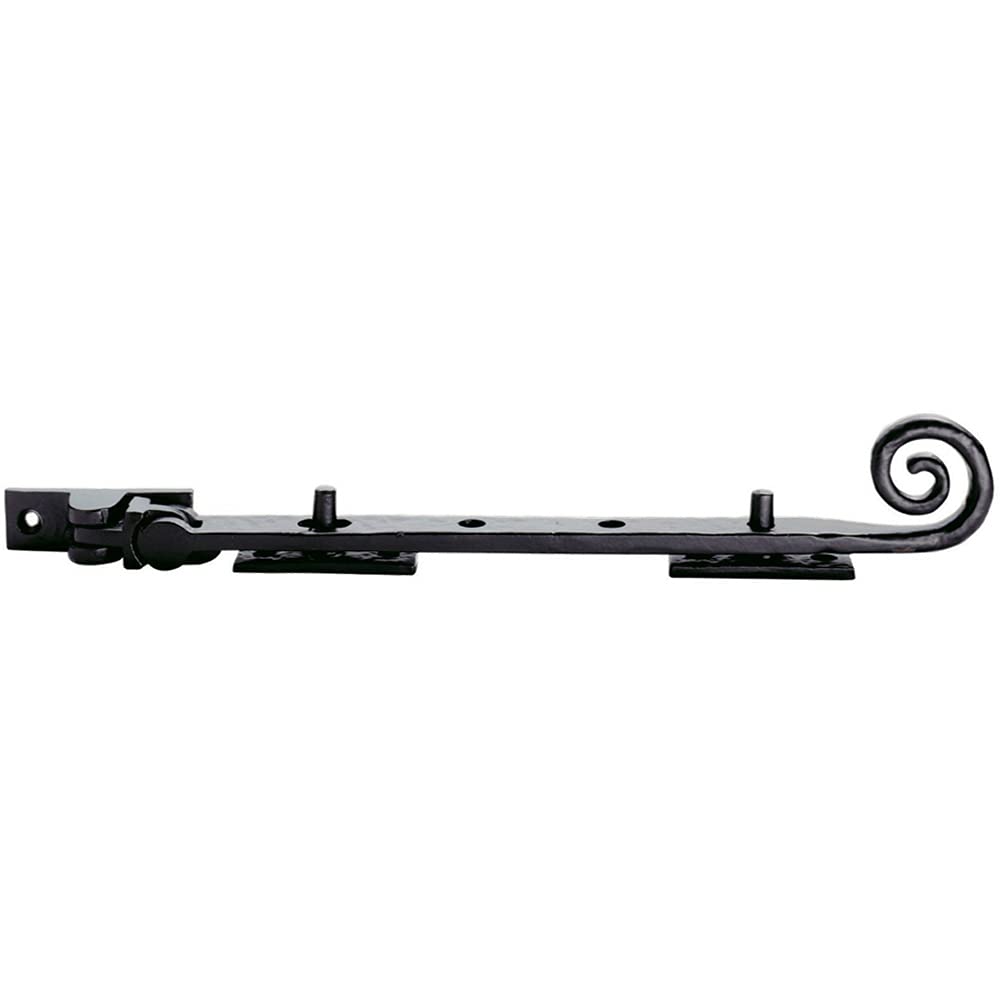 Curly Tail Casement Window Stay 305mm Length Black Antique Window Fitting from B&Q